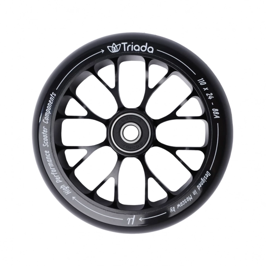 КОЛЕСО TRIADA BLOSSOM 110ММ ЧЕРНОЕ
