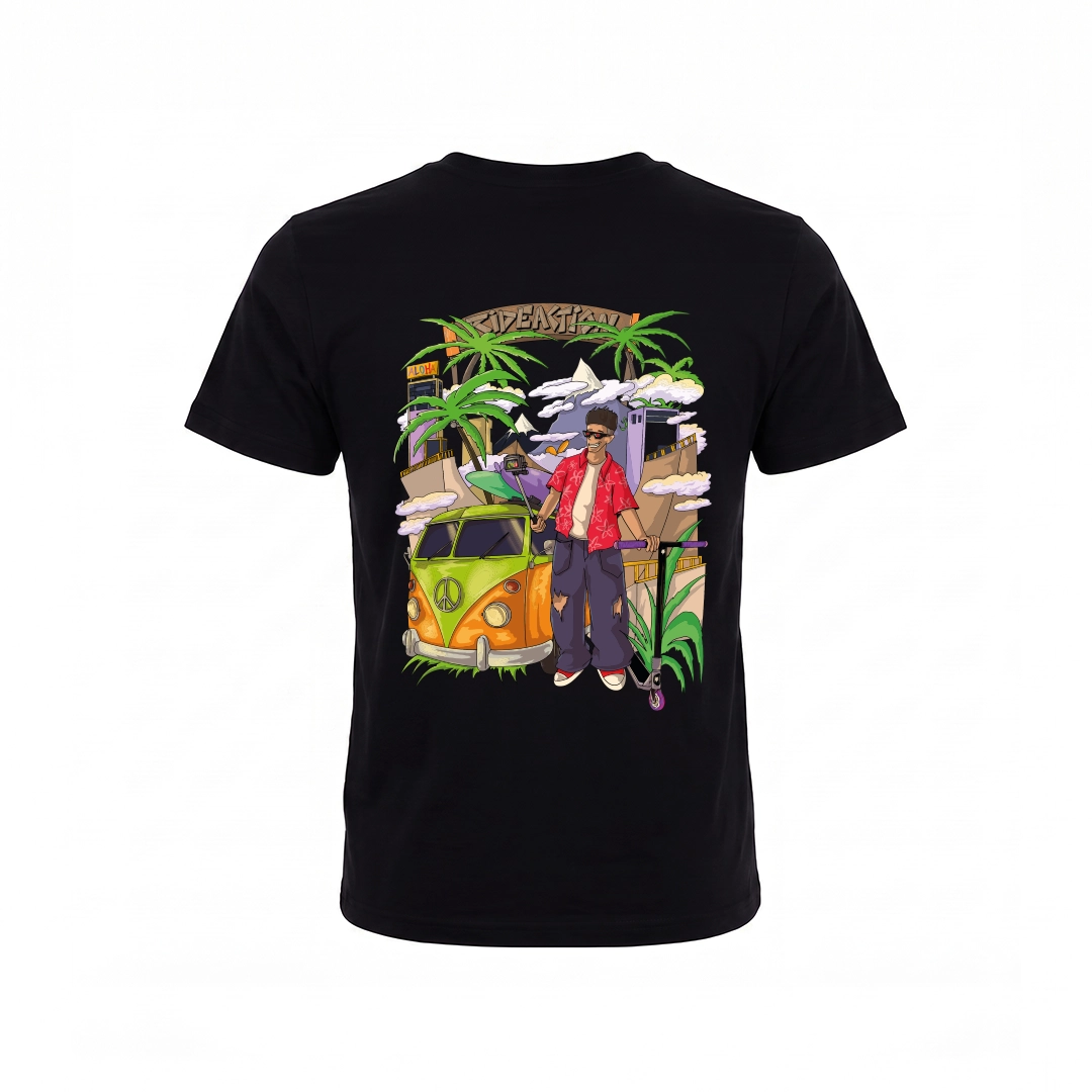 ФУТБОЛКА RIDE ACTION TROPIC BLACK