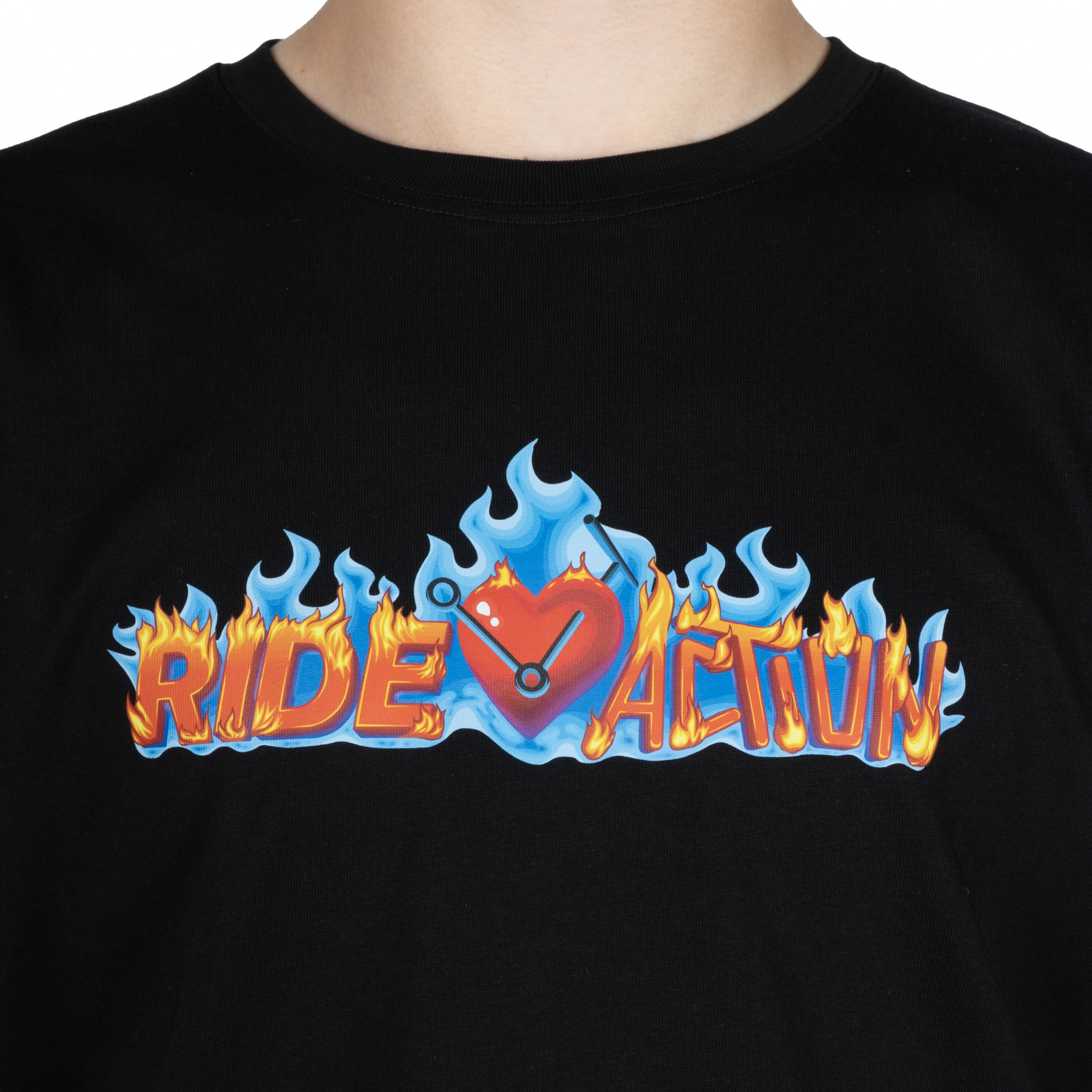 ФУТБОЛКА RIDE ACTION FIRE LOGO BLACK